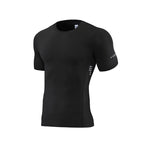 Mens Gym Running 90% polyester 10% spandex Compression Tshirt 235 print logo 17