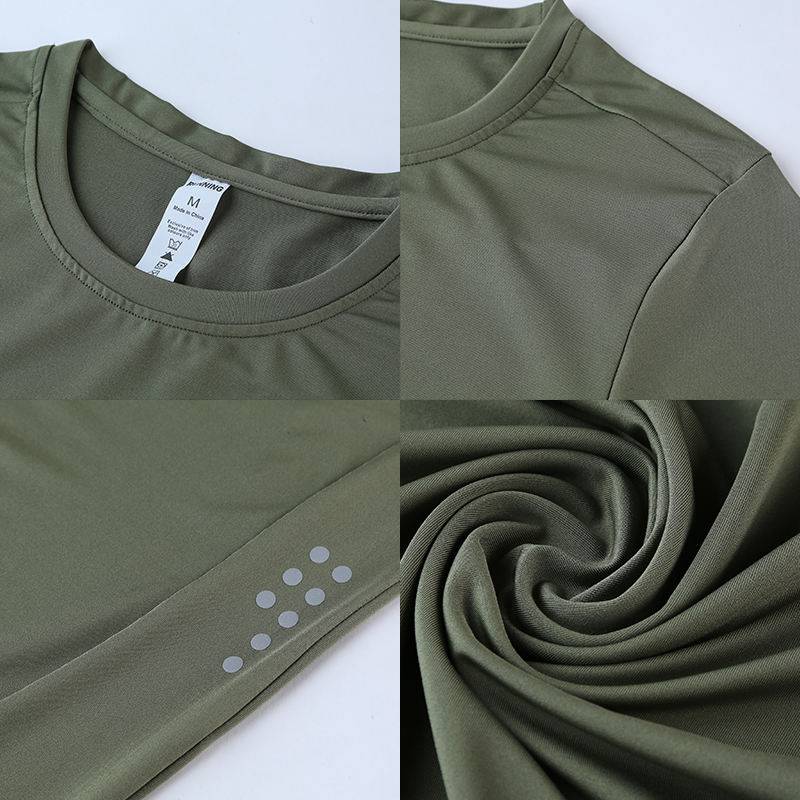 Mens Gym Running 90% polyester 10% spandex Compression Tshirt 235 print logo 10