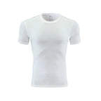 Mens Gym Running 90% polyester 10% spandex Compression Tshirt 235 print logo 43