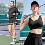 Womens Activewear Fitness 75%Nyolon 25%Spandex Tennis Set 241323-1 print logo 18