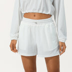 Womens Activewear Fitness  75%nylon 25%spandex 2 Piece Set 2418 - shorts print logo 4