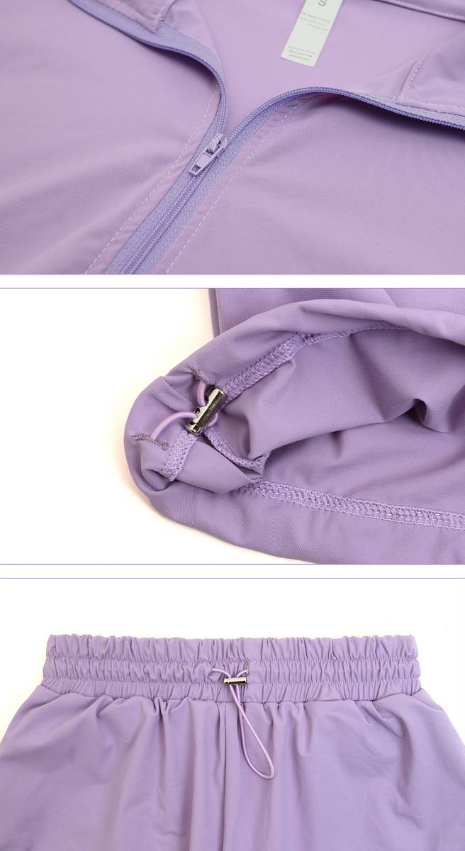 Womens Activewear Fitness  75%nylon 25%spandex 2 Piece Set 2418 - shorts print logo 25