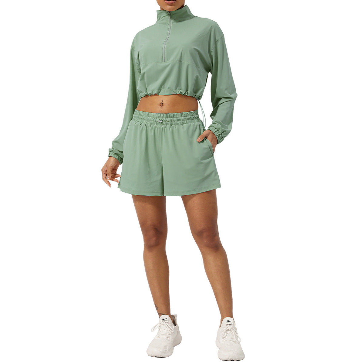 Womens Activewear Fitness  75%nylon 25%spandex 2 Piece Set 2418