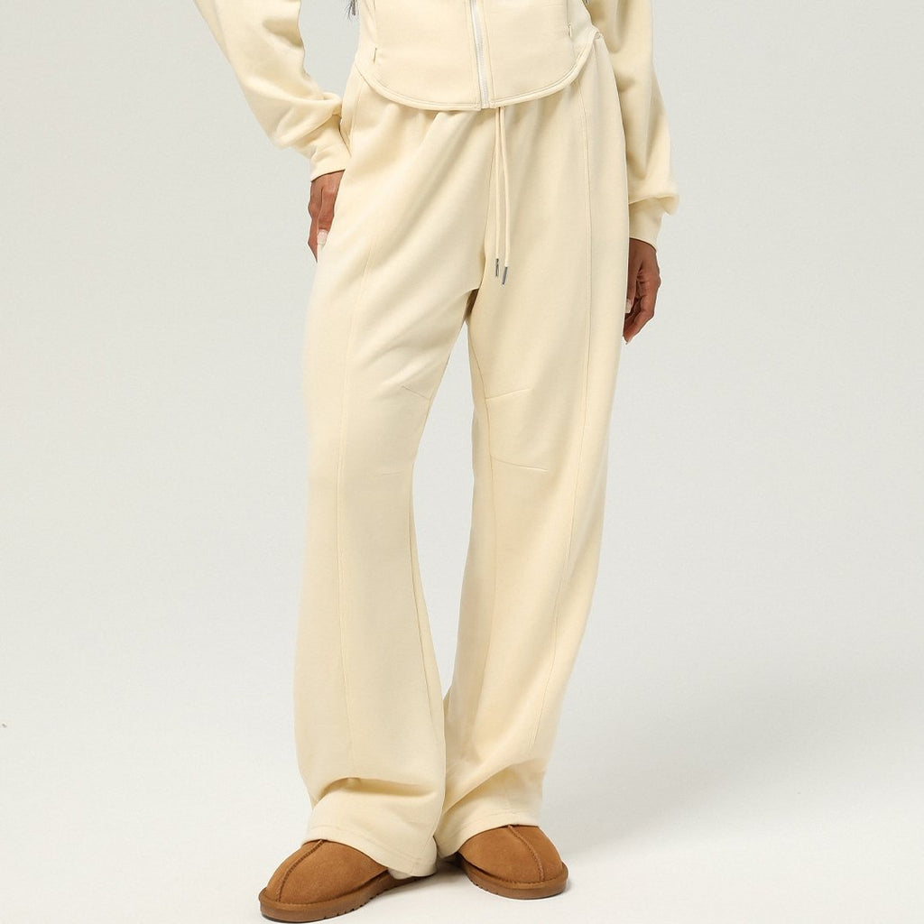 Womens Casual Sports 50%cotton 45%polyester 5%spandex Hoodie Sweatpants Set 2455 Set print logo 5