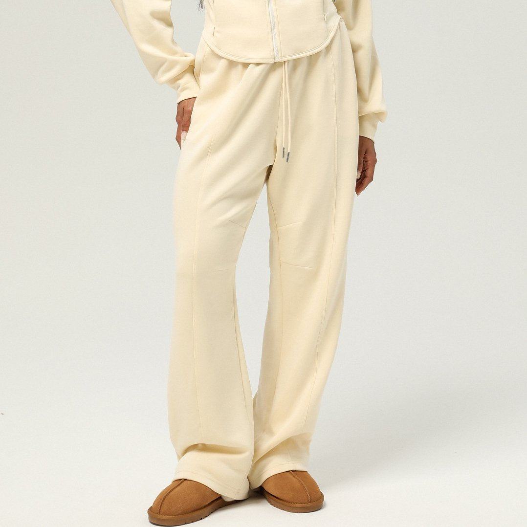 Womens Casual Sports 50%cotton 45%polyester 5%spandex Hoodie Sweatpants Set 2455 Set print logo 5