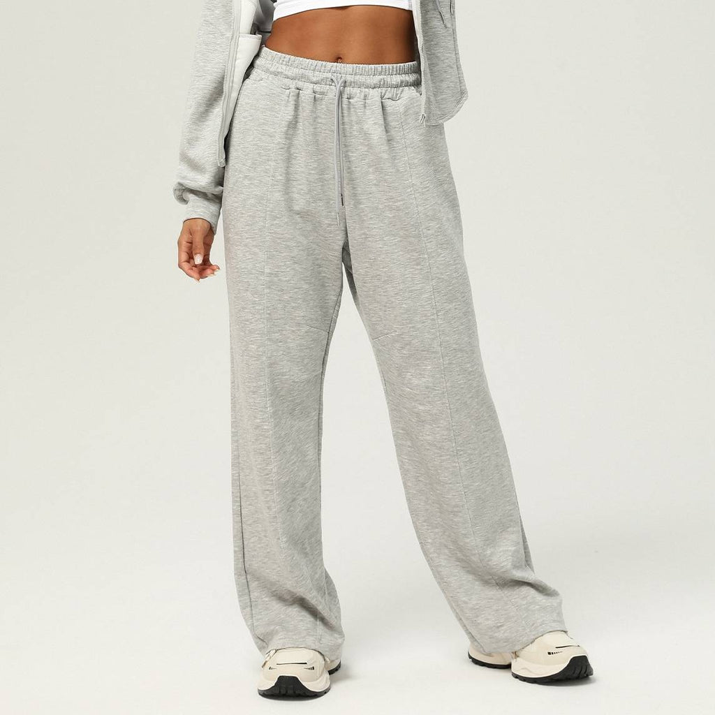 Womens Casual Sports 50%cotton 45%polyester 5%spandex Hoodie Sweatpants Set 2455 - pants print logo 8