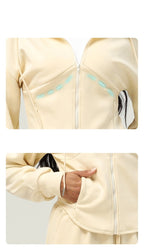 Womens Casual Sports 50%cotton 45%polyester 5%spandex Hoodie Sweatpants Set 2455 Set print logo 25