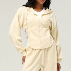 Womens Casual Sports 50%cotton 45%polyester 5%spandex Hoodie Sweatpants Set 2455 Set print logo 4