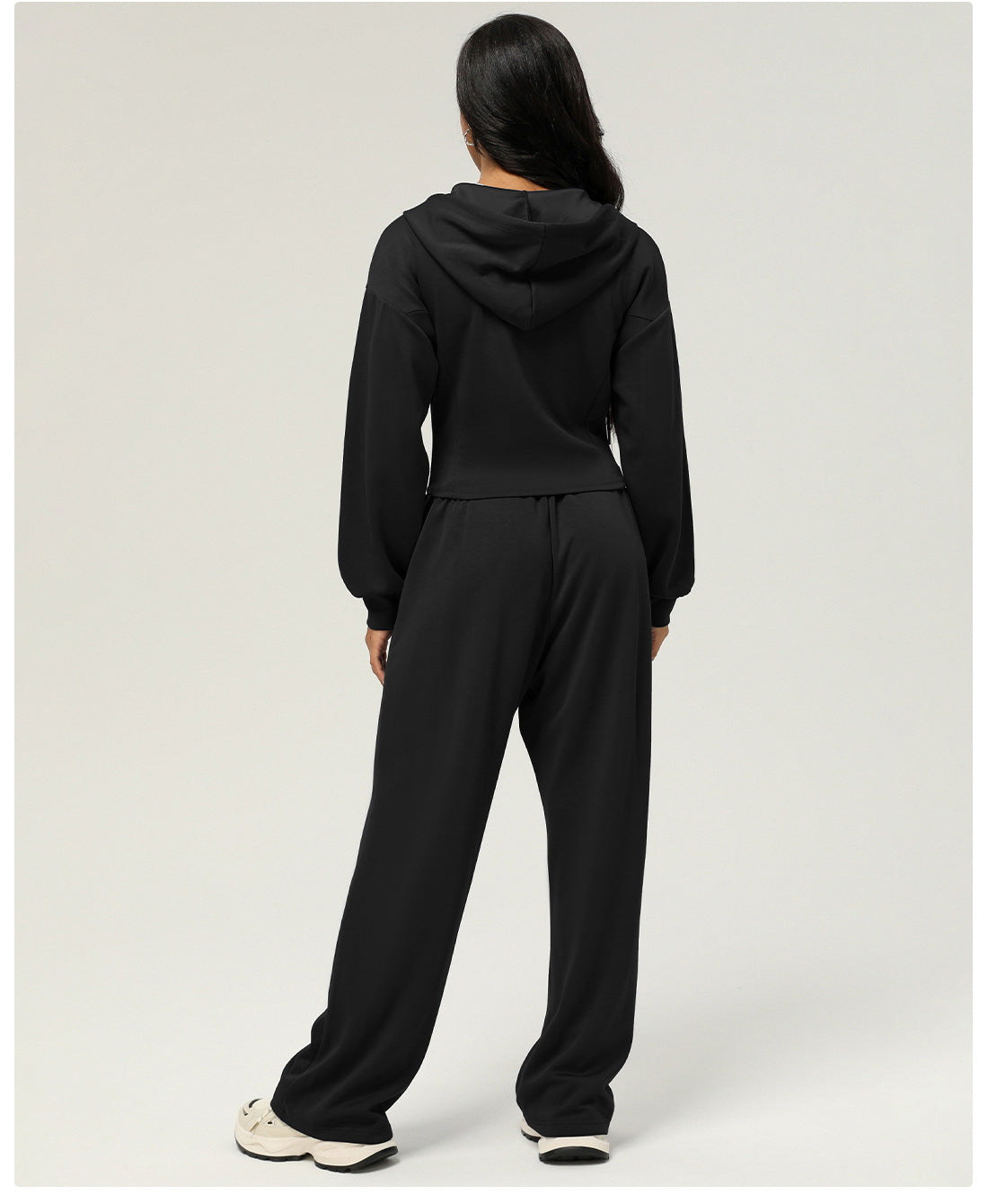 Womens Casual Sports 50%cotton 45%polyester 5%spandex Hoodie Sweatpants Set 2455