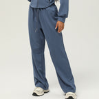 Womens Casual Sports 50%cotton 45%polyester 5%spandex Hoodie Sweatpants Set 2455