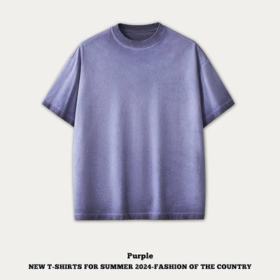 mens 280gsm washed 24SS301-24SK701 Oversize Tshirt
