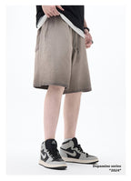 mens 280gsm washed 24SS301-24SK701 Shorts print logo 11