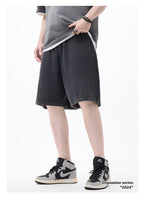 mens 280gsm washed 24SS301-24SK701 Oversize Tshirt Set print logo 13