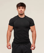 Mens Seamless 95%polyester 5%spandex tshirt 251112