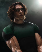 Mens Seamless 95%polyester 5%spandex tshirt 251112