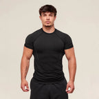 Mens Seamless 95%polyester 5%spandex tshirt 251112