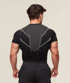 Mens Seamless 95%polyester 5%spandex tshirt 251112