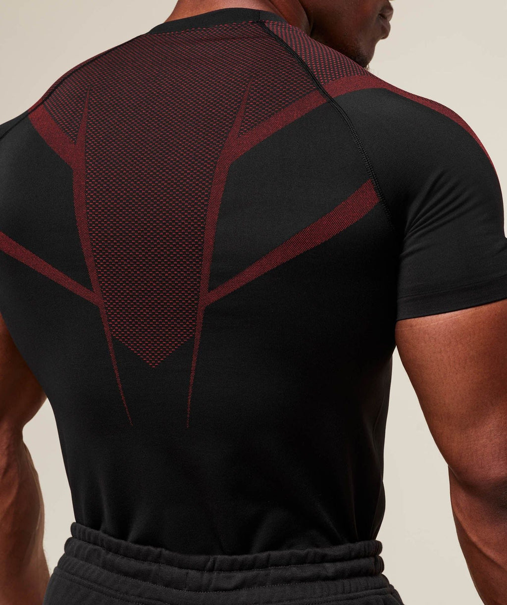 Mens Seamless 95%polyester 5%spandex tshirt 251112
