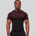 Mens Seamless 95%polyester 5%spandex tshirt 251112