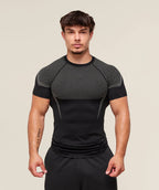 Mens Seamless 95%polyester 5%spandex tshirt 251112