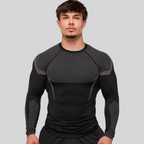 Mens Seamless 95%polyester 5%spandex Long Sleeve Shirt 251113