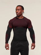 Mens Seamless 95%polyester 5%spandex Long Sleeve Shirt 251113