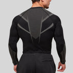 Mens Seamless 95%polyester 5%spandex Long Sleeve Shirt 251113
