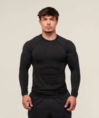 Mens Seamless 95%polyester 5%spandex Long Sleeve Shirt 251113