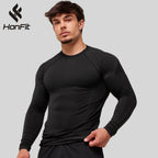 Mens Seamless 95%polyester 5%spandex Long Sleeve Shirt 251113