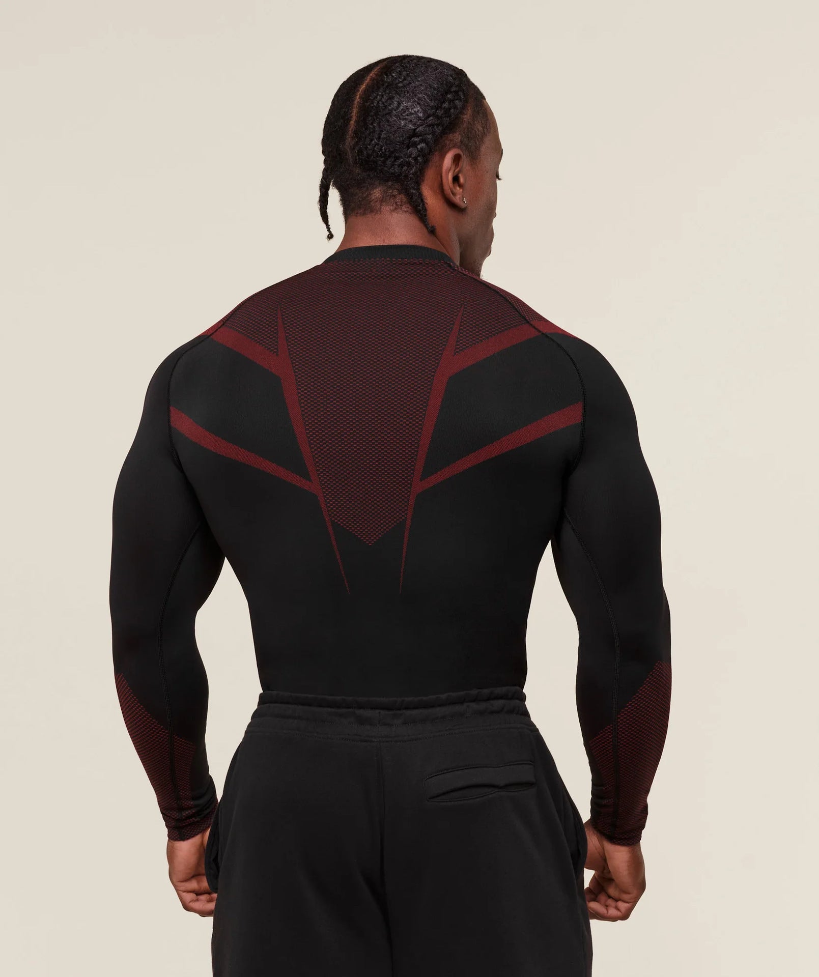 Mens Seamless 95%polyester 5%spandex Long Sleeve Shirt 251113