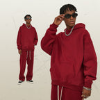 Mens Oversized 52%cotton 48%spandex Hoodies 2518