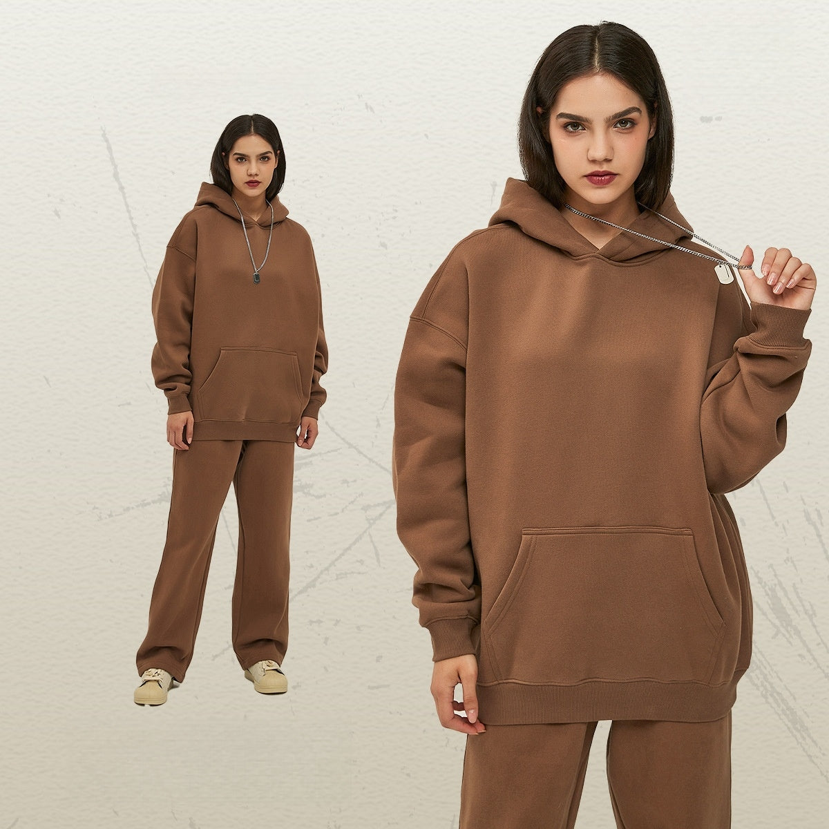 Mens Oversized 52%cotton 48%spandex Hoodies 2518