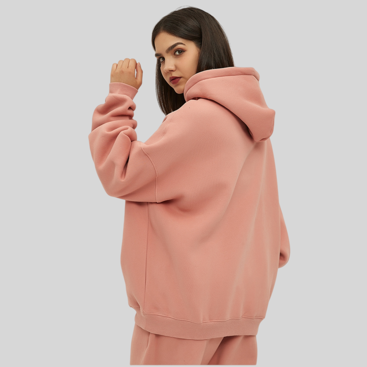 Mens Oversized 52%cotton 48%spandex Hoodies 2518
