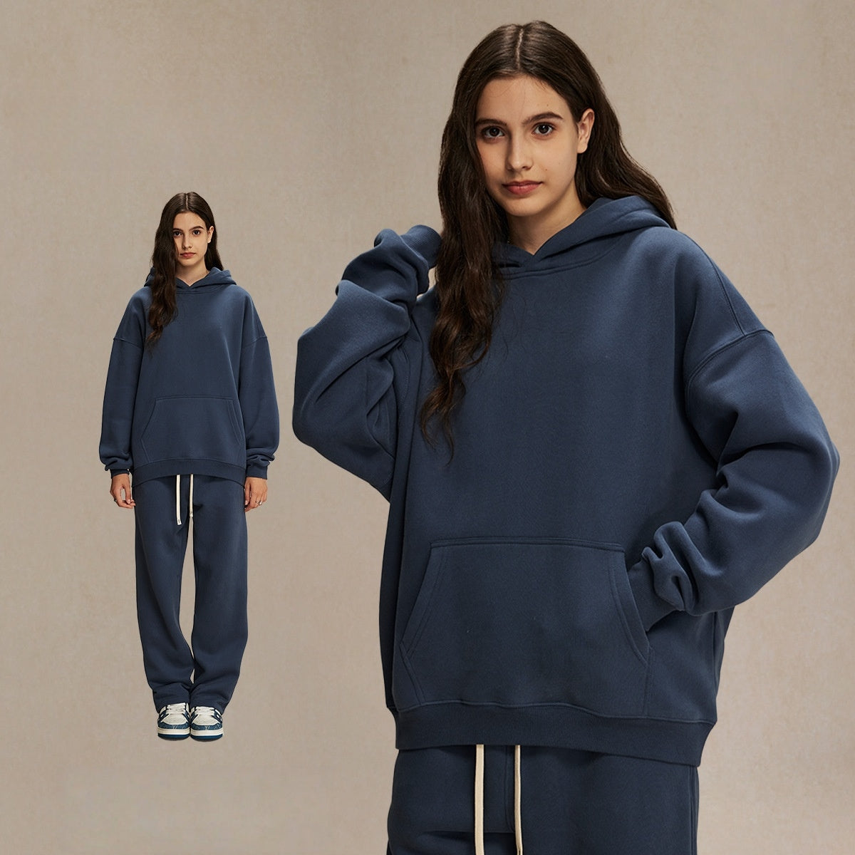 Mens Oversized 52%cotton 48%spandex Hoodies 2518