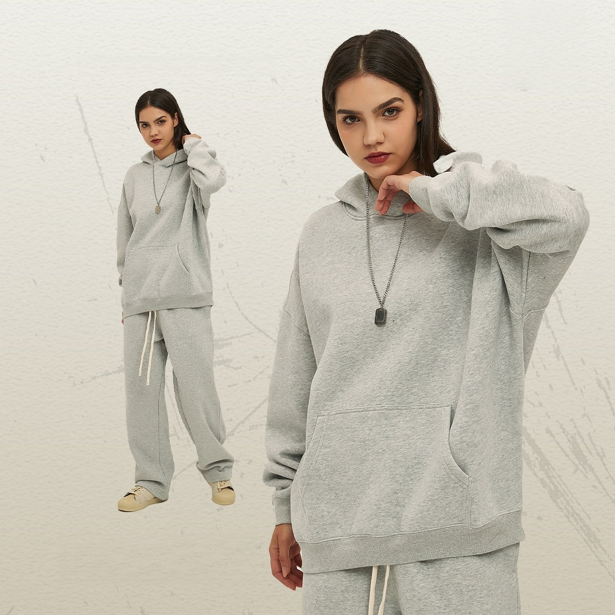 Mens Oversized 52%cotton 48%spandex Hoodies 2518