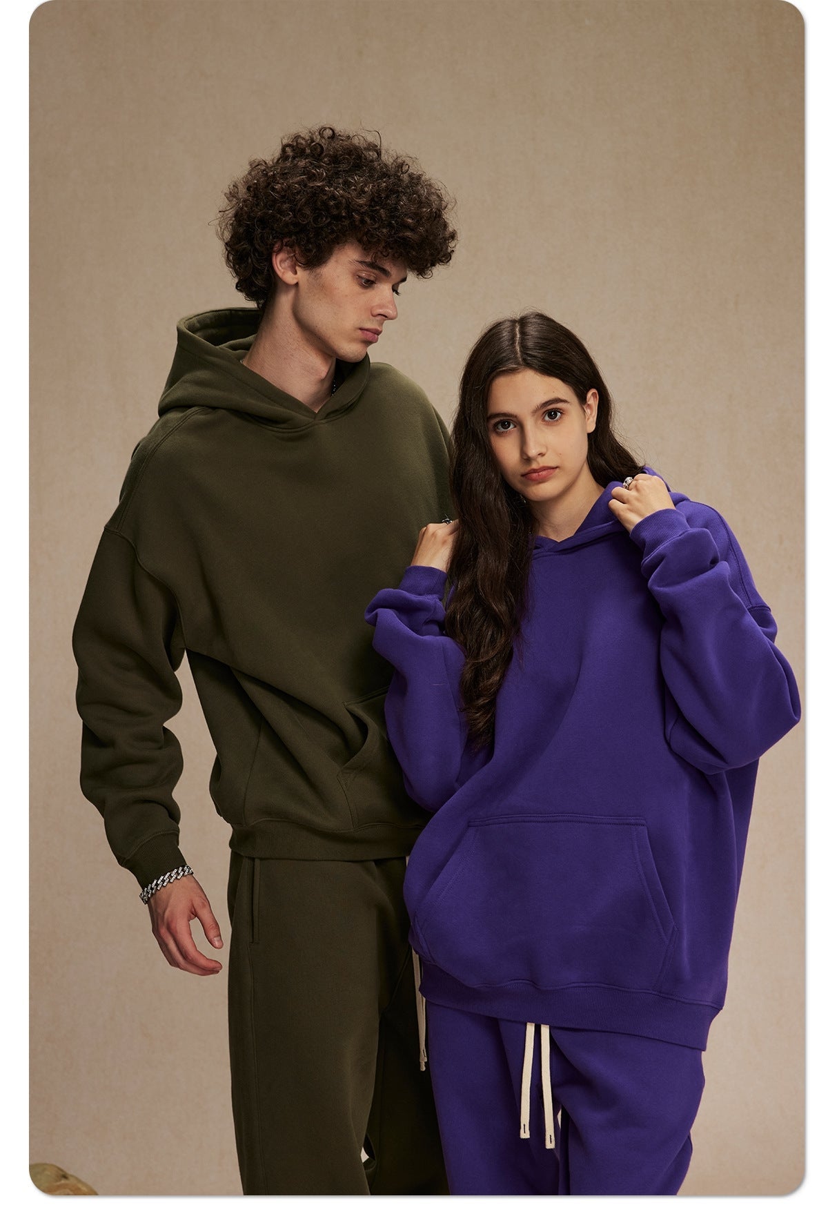 Mens Oversized 52%cotton 48%spandex Hoodies 2518