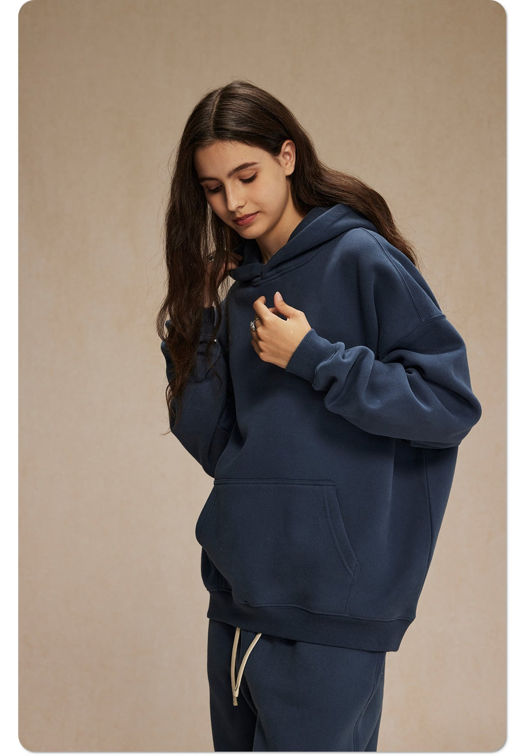 Mens Oversized 52%cotton 48%spandex Hoodies 2518