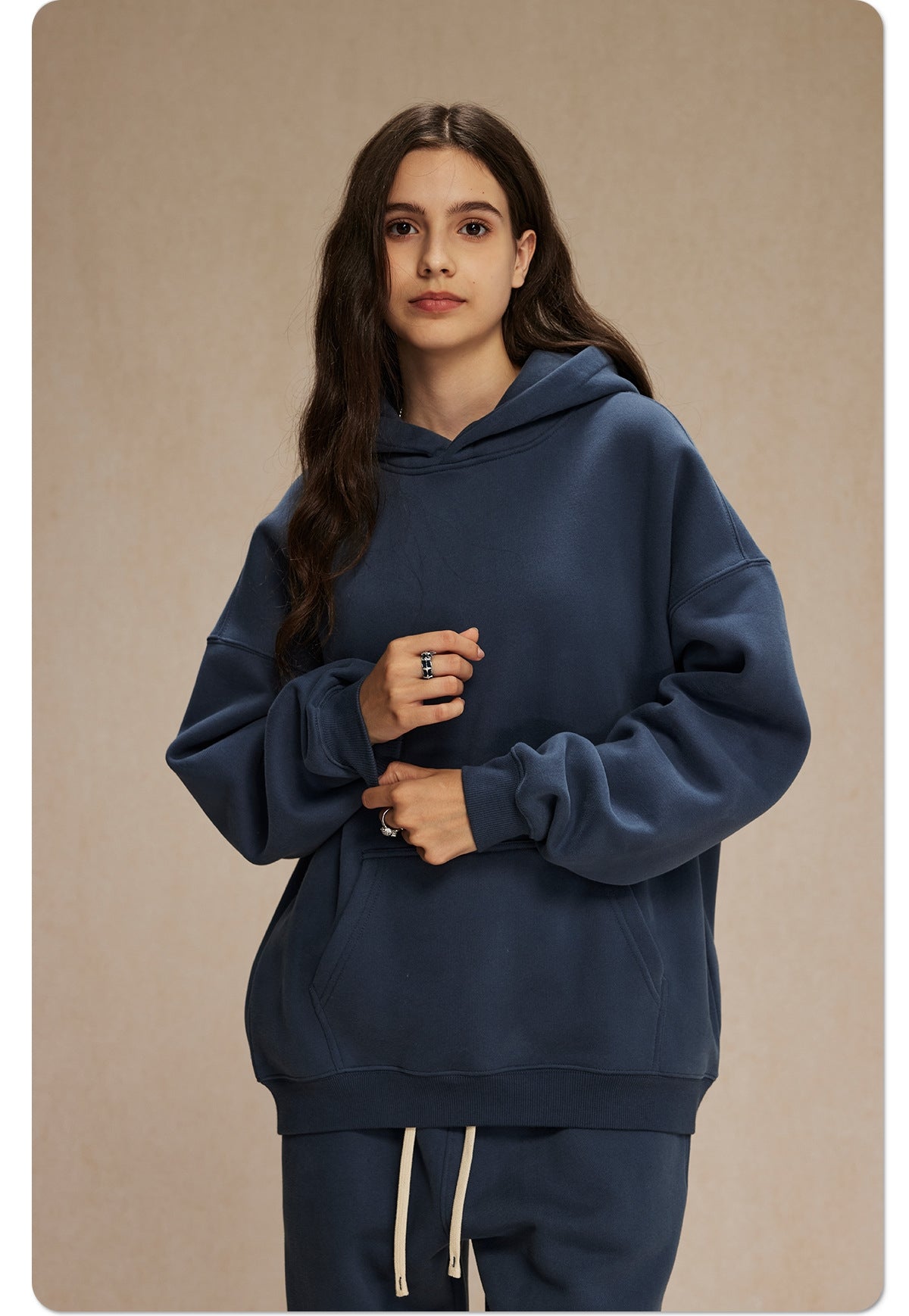 Mens Oversized 52%cotton 48%spandex Hoodies 2518
