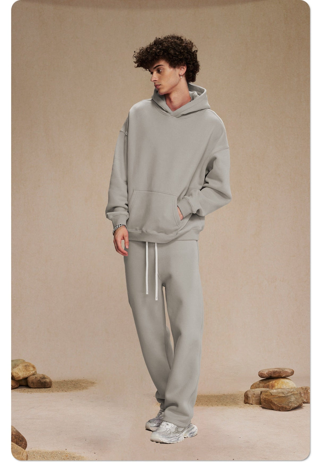 Mens Oversized 52%cotton 48%spandex Hoodies 2518