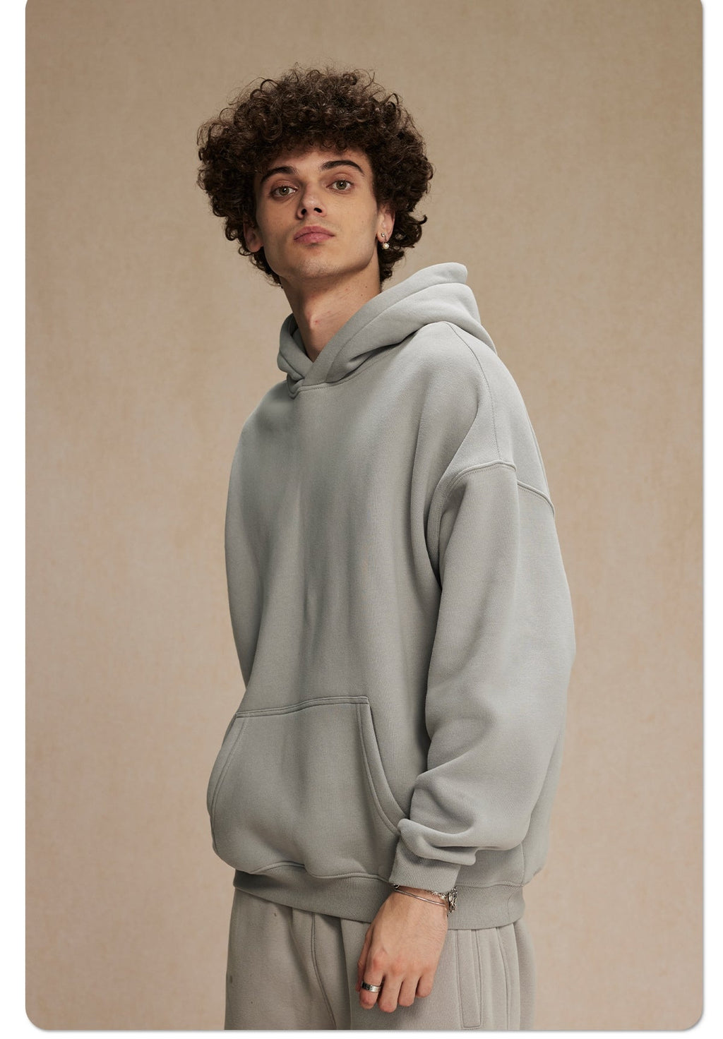 Mens Oversized 52%cotton 48%spandex Hoodies 2518