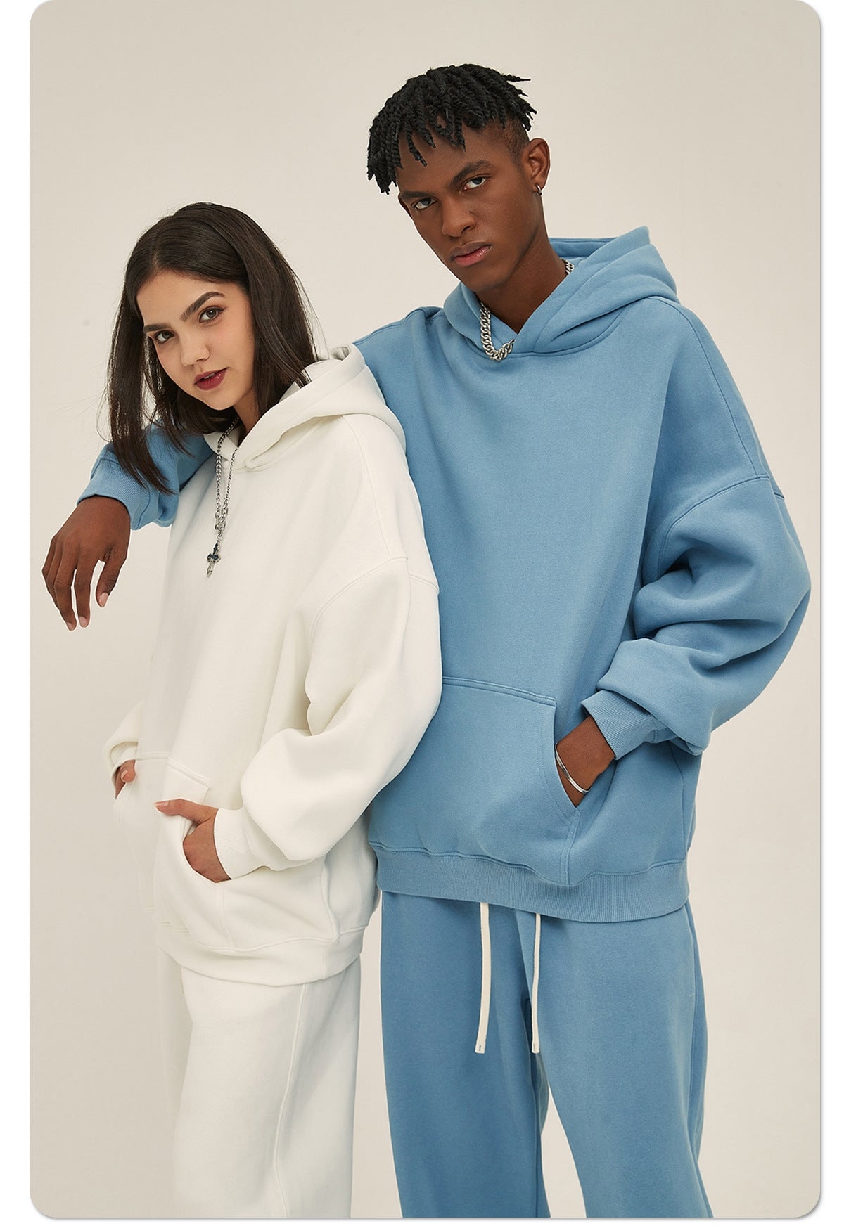 Mens Oversized 52%cotton 48%spandex Hoodies 2518