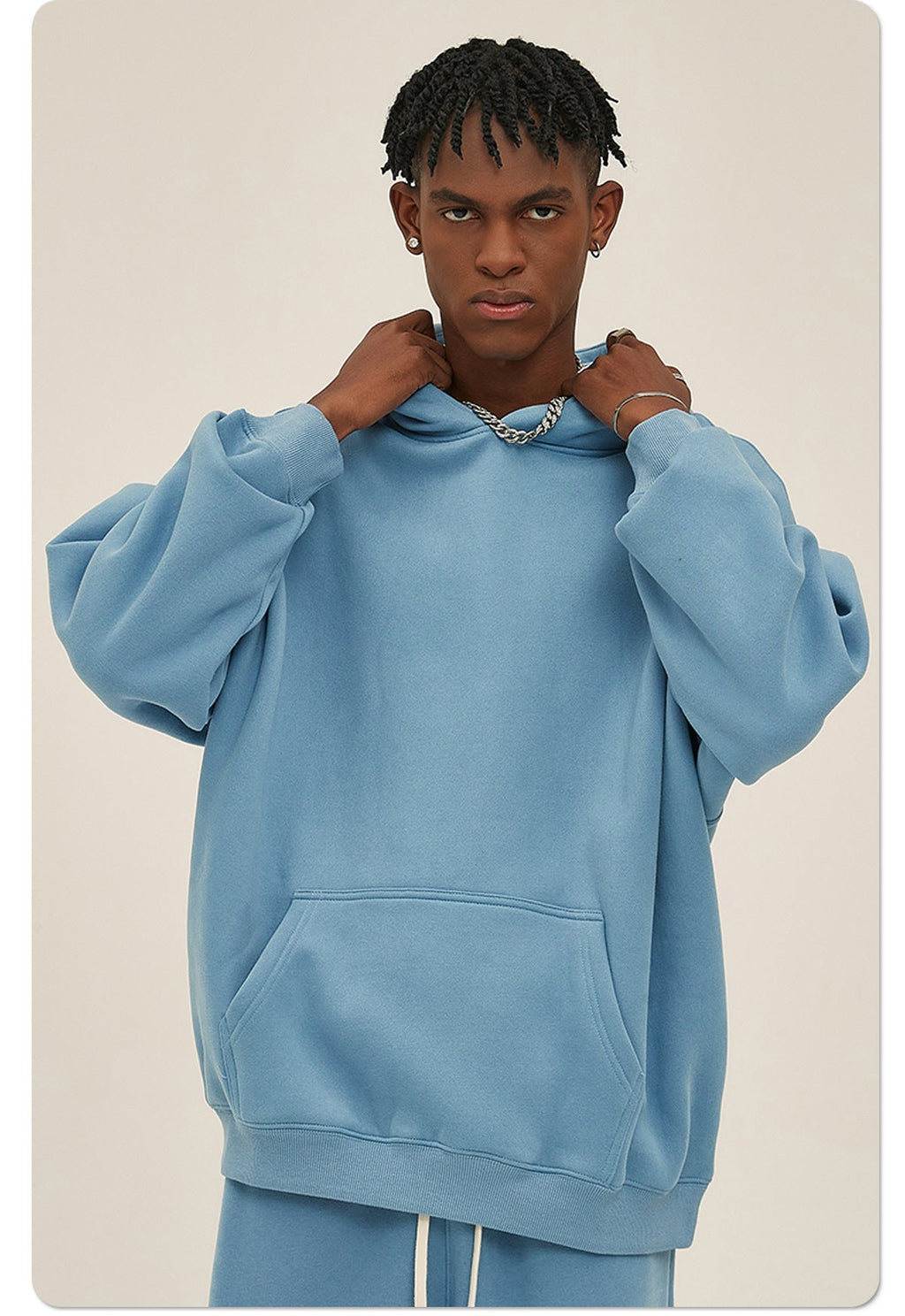Mens Oversized 52%cotton 48%spandex Hoodies 2518