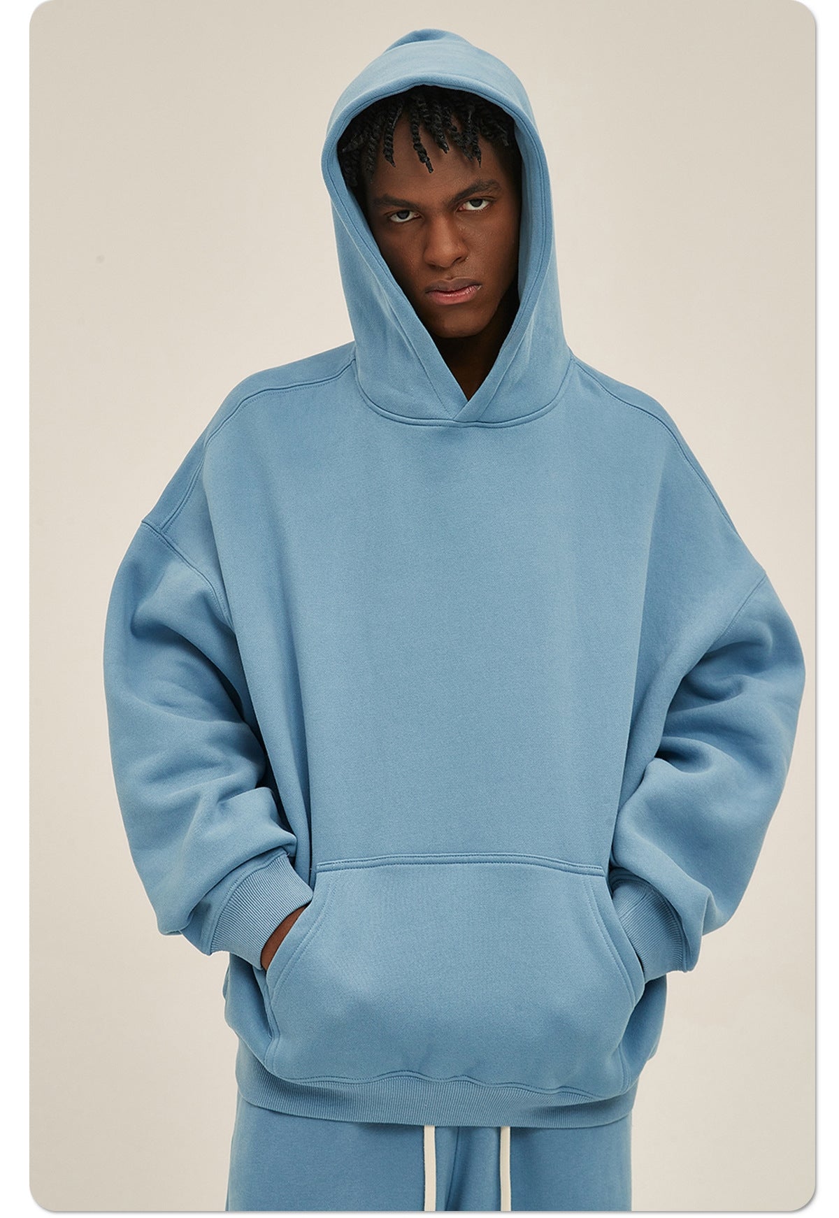 Mens Oversized 52%cotton 48%spandex Hoodies 2518