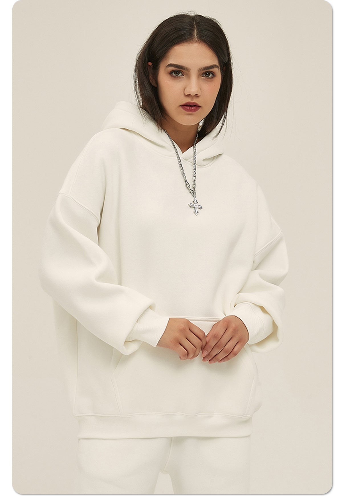 Mens Oversized 52%cotton 48%spandex Hoodies 2518
