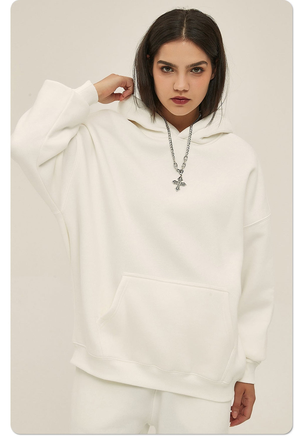 Mens Oversized 52%cotton 48%spandex Hoodies 2518