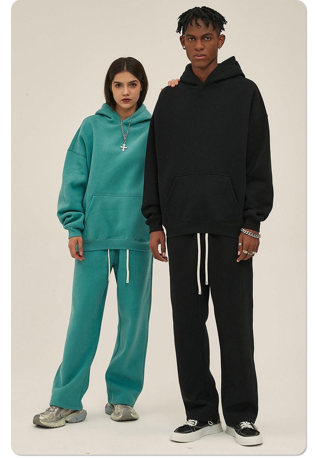 Mens Oversized 52%cotton 48%spandex Hoodies 2518