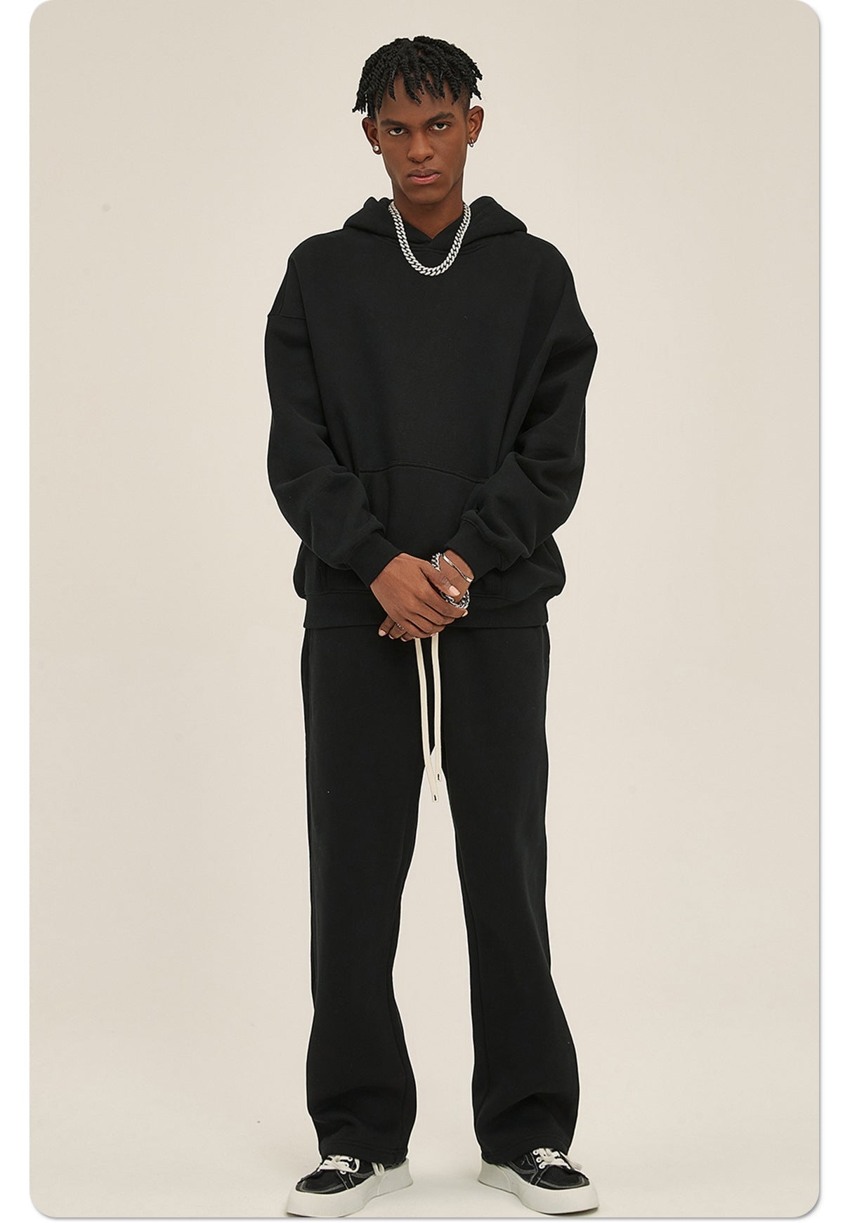 Mens Oversized 52%cotton 48%spandex Hoodies 2518