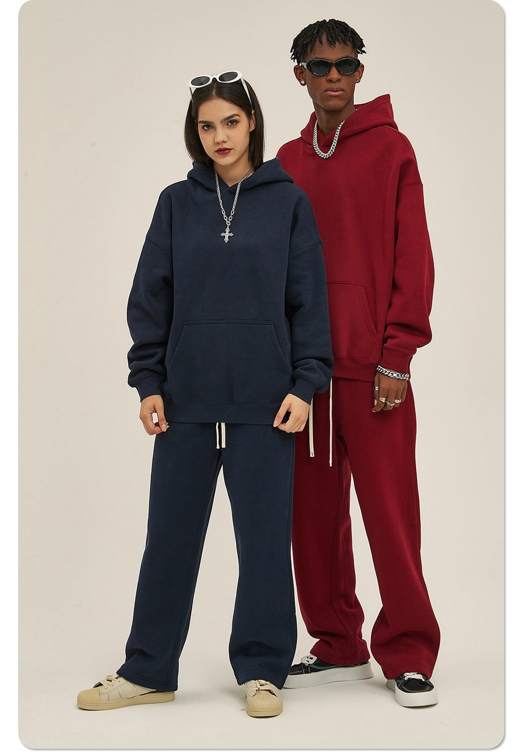 Mens Oversized 52%cotton 48%spandex Hoodies 2518