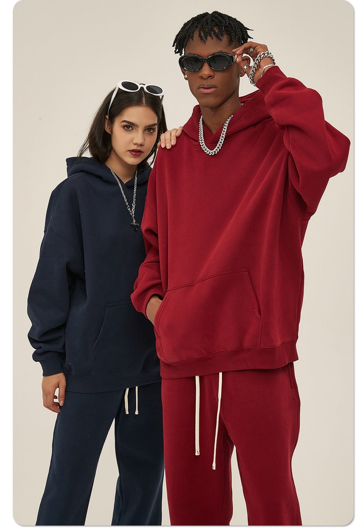 Mens Oversized 52%cotton 48%spandex Hoodies 2518