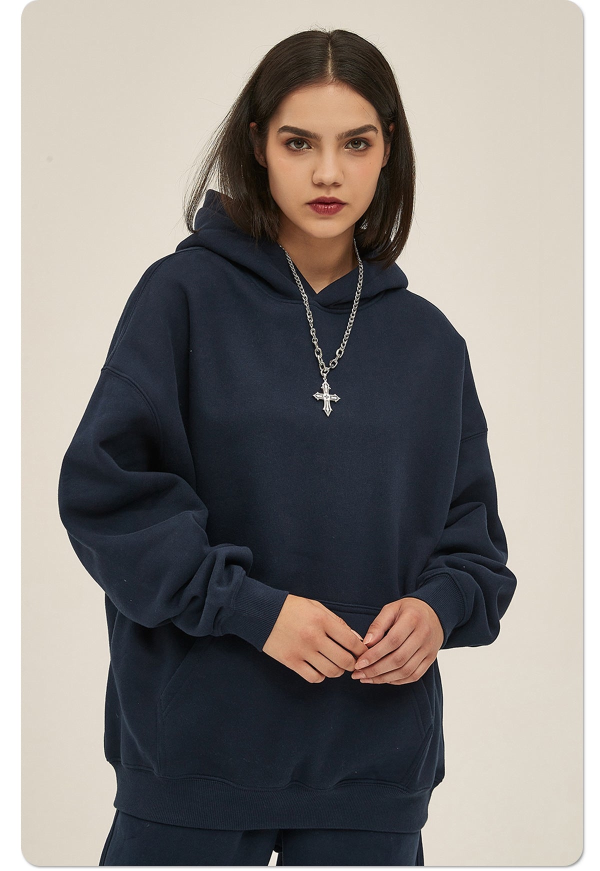 Mens Oversized 52%cotton 48%spandex Hoodies 2518